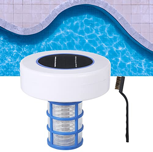 ANOUSH Solar-Pool-Ionisator, automatischer Kupfer-Silber-Ionen-Poolreiniger, ungiftig und geschmacksneutral, max. 22000 Gallonen, Schwimmbecken-Reinigungsgeräte, Pool-Wasserklärer