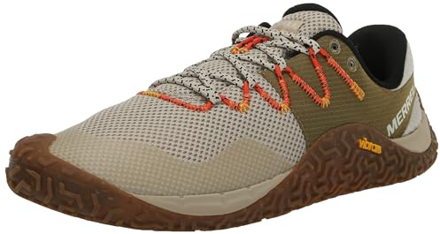 Merrell Men's Barefoot Sneaker, Oyster/Coyote, 10.5