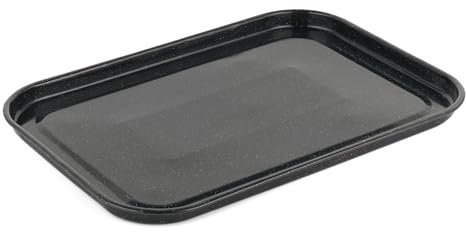 Salter BW12813EU7 - Teglia da forno, 40 cm, in acciaio smaltato, lavabile in lavastoviglie, adatta per cuocere fino a 220°C/gas 7, facile da pulire, colore: nero