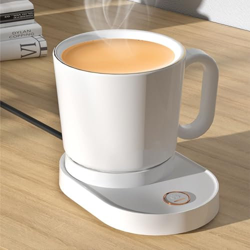 Kaffeetassenwärmer, Intelligenter Kaffeewärmer für den Heimgebrauch Im Büro, Intelligenter Tassenwärmer, Thermostat-Untersetzer für Kaffee, Tee, Espresso, Milch, mit Kabelloser