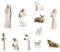 MansH 10-Piece Christ Nativity Set - Christmas Crib Statue, Miniature Church Decoration, Nativity Scene
