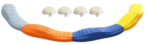 Balancierbalken-Aktivspielspielzeug, Balancierbalken-Sensorpad, Sensor-Trainingsboard-Set, Stapelbarer Hindernisbalken, verbesserte Stabilität, Texturdesign für Feinmotorik