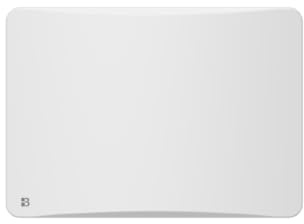 BESTHERM - Radiateur électrique fixe à inertie sèche fonte + film avec thermostat interchangeable 1000W Bestherm ALMEA horizontal blanc
