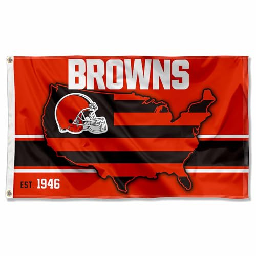 Cleveland Browns Nation USA American Country 3x5 Flag