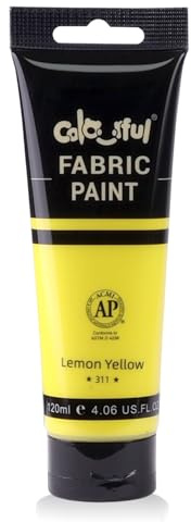 Colorful Permanent Fabric Paint, 4 oz Textile Paint for Furniture & Clothes | Permanent fabric paint , soft, washable, non-toxic s’ paint, acrylic textile paint for shirts, totes, shoes & crafts.