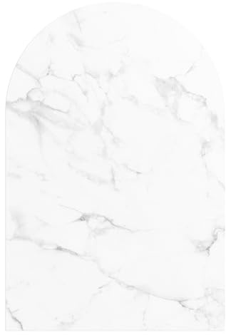 DEQORI Carta da parati da parete ad arco rotondo, autoadesiva, 60 x 90 cm, motivo lastra di marmo nel dettaglio, tela tessile, rimovibile, decorativa e indeformabile, per soggiorno, ufficio, corridoio
