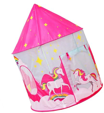Toddmomy Tente de Jeu Garçon Fille Rose Licorne Respirante Maison de Jeu Intérieure Pratique et Garçon Fille pour Chambre
