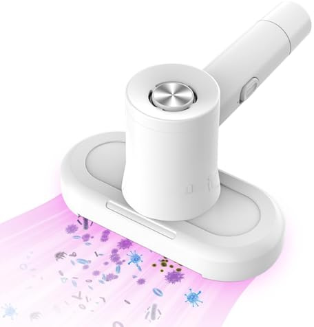 Aspirapolvere antiacaro per acari, Battimaterasso antiacaro con luce UV e contenitore per polvere permanente HEPA, Aspiratore Anticari per divano/materasso/tessile