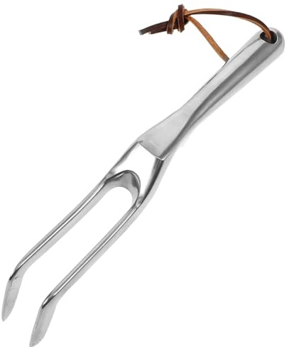 Zerodeko Râteau de Jardin à Main Petit en Métal Cultivateur de Jardin Compact pour Désherbage et Ameublissement Outil de Jardinage Manuel pour Plates-Bandes et Plantations Résistant et