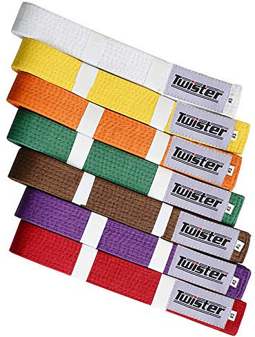 Twister RANF Belts for Martial Arts (Yellow, 4)