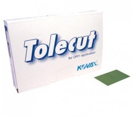 KOVAX TOLECUT GRÜN 2000 KÖRNUNG TROCKENSCHLEIFPAPIER 1/8 1 Sheet