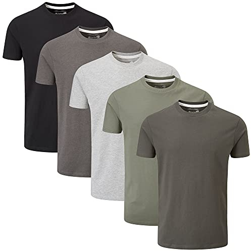 Charles Wilson Paquete 5 Camisetas Cuello Redondo Lisas