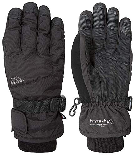 Trespass Kinder Ski-Handschuhe Ergon II (8/10 Jahre) (Schwarz)