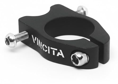 Vincita Collier de serrage de tige de selle à montage en rack - Convient avec un diamètre de tige de selle de 27,2 mm (tube de tige de selle de 31,8 mm) - Léger - Montagne, route, vélo pliant.