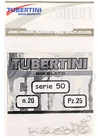 Tubertini Ami con Paletta da Pesca Amo Serie 50 Amo per Mare Trota Lago Fiume Surfcasting