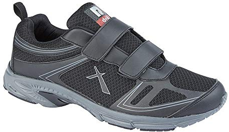 Dek Mens Orkney Super Lightweight Memory Foam Touch Fastening Trainers Black | Super Lightweight, Memory Foam, Touch Fastening