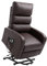 Power Massage Lift Recliner Chair with Heat & Vibration for Elderly, Heavy Duty and Safety Motion Reclining Mechanism - PU Leather Sofa Contempoary Design (Brown)