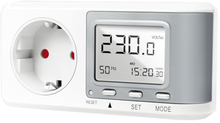 LogiLink EM0005 Energiekosten-Messgerät mit CO2-Emissionsberechnung, Weiß