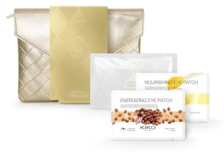 KIKO Milano Holiday Première Essential Eyes & Lips Gift Set | Gift Set Skincare: 2 Maschere Contorno Occhi (Energizzante E Idratante) E 1 Maschera Labbra