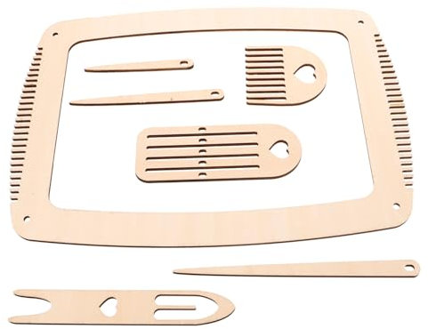 NUOBESTY 1 Satz Strickmaschine aus Holz Strickmaschinen Strickset Webschiffchen DIY-Handwerkswerkzeuge Häkelnadeln Sockenwebstuhl-Kit stricken Strickgabel aus Holz hölzern