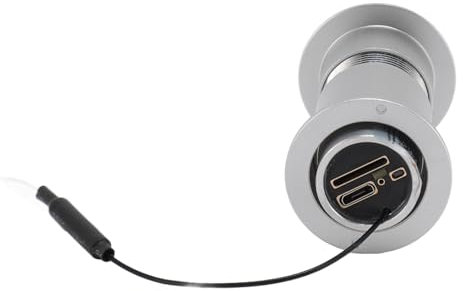 Cámara de Mirilla de Puerta, Cámara HD con Orificio para Ojo de Puerta con Conversación Bidireccional, Cámara de Mirilla de Puerta WiFi para Control de Aplicación TUYA, (SILVER)