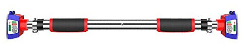 Klimmzugstange, tragbare teleskopische horizontale Stange 110–140 cm, Klimmzugstange, Stahl-Türrahmen für den Innenbereich, Fitness-Klimmzugstange, 200 kg Belastung