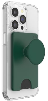 PopSockets Phone Wallet with Expanding Phone Grip, Phone Card Holder, Into the Woods - Fresh Pine