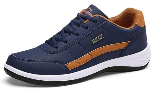 MIEHUIAI ortopedisk ergonomisk smärtlindring komfortskor utomhus sneakers fritidsskor orthoback skor, 8001 blå, 46 EU