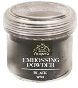 Stamperia WY09 Embossing Powder, Black, 4 x 0,5 x 4 cm