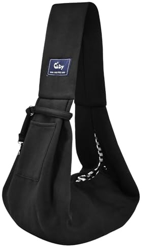 CUBY Tragetasche für Welpen, Hunde, Tragetasche für kleine und mittelgroße Hunde, freihändige Tragetasche, Katzentragetasche, bequem, breiter Schultergurt, doppelseitige Tasche, Schulter (klassisches