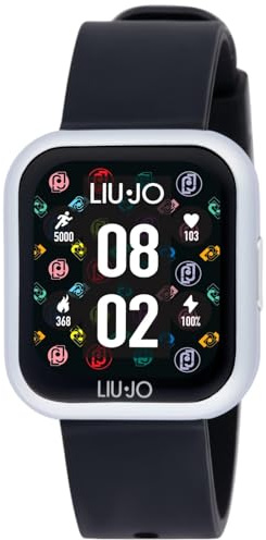 Liu Jo Orologio Unisex Smartwatch Voice Mini Silver Cinturino Nero