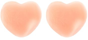 comeondear Nipple Covers for Women Reusable Adhesive Silicone Pasties Heart Shaped Invisible Breast Petals Seamless Chest Stickers Nude