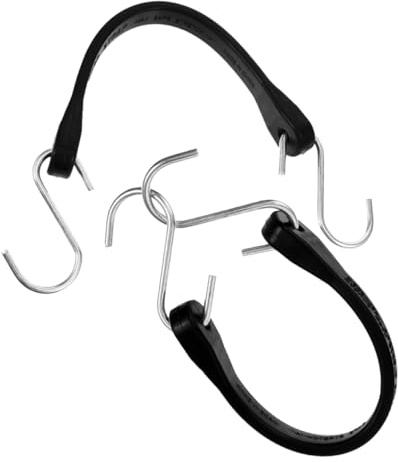 MUELODSIC 2 Piezas Cuerdas Elásticas de Goma de Alta Resistencia para Sujeción de Carga para Trailers Camiones Metálicos para Mayor Seguridad