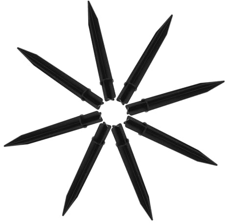 DECOMELODY 10 pièces Piquets de Terre pour Lampes de Jardin Solaire Lot de Accessoires Résistants pour Fixation Extérieures Idéaux pour Pelouse et Jardin