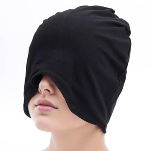 JYNVO Schlafhaube 1PCS, Doppellagig Lichtdicht mit Augenschutz, Ideal für Nach der Geburt und Ältere zum Schlafen