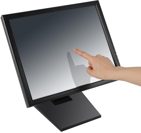 17 Inch Touchscreen Monitor, 1280 * 1024 Resolution Touch Screen Lcd Monitor High Compatibility and Sensitivity, Cashier Display Deal for Use In Retail, Point-of-Sale (Pos)