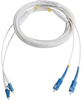 JPVLCNDJ Cavo in fibra ottica UPC 2 SC a UPC 2 LC Cavo di prolunga for interni monomodale ottico a 2 conduttori Cavo patch simplex 3M/5M/10M/20M/30M/50M(10M)