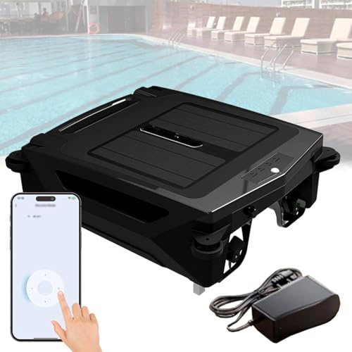 Robot Skimmer de piscina alimentado por energía solar con carga dual, control de aplicación, prevención inteligente de obstáculos, antienredos, limpieza continua