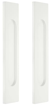 sourcing map 2 tiradores autoadhesivos para puerta corrediza, aleación de aluminio de 7 pulgadas, tiradores empotrados rectangulares para puertas de vidrio, ventanas, cajones, aparadores, armarios