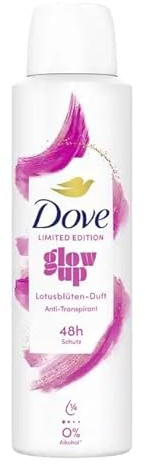 6er Pack - Dove Deospray, Antitranspirant, schützt bis zu 48 Stunden - Glow Up - 150 ml
