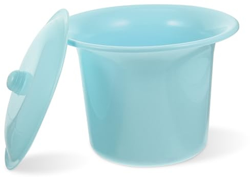 LALADEFIEE Pot de Chambre Épais Urinoir Portable avec Couvercle en Pp Bleu Résistant aux Taches pour Garçon et Filles et Bébé pour Usage Familial à Domicile