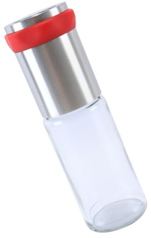 Ubric Moulin à piment sec, en acier inoxydable et verre, pour épices grossières, piment, poivre, moulin à sel (170 ml)