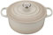 Le Creuset Evolution Cocotte de hierro fundido con tapa, Redonda, Pomo de acero inoxidable, ⌀ 26 cm, 5,3 L, Beige Merengue,21177267164430