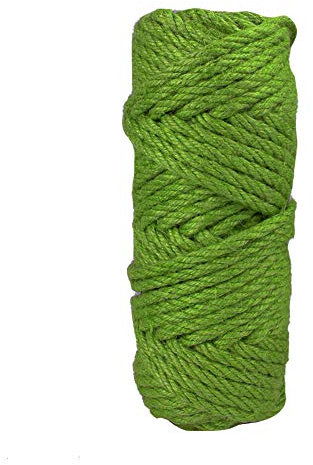 Cuerda de Cáñamo, Cuerda de Yute, Cuerda de Sisal Gatos, DIY Jardineria, Cordel Decorativo, Reemplazo de Arbol de Gato/Rascador de Gato,Cuerda de Sisal Natural, 6MM*30M, Verde