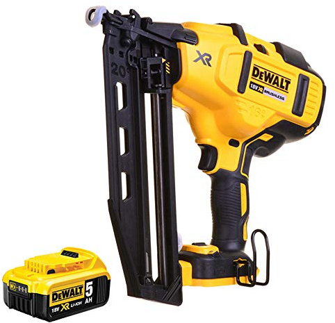 DeWalt DCN660N 18V XR Brushless Second Fix Nailer with 1 x 5.0Ah Batteries