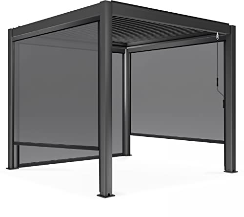 Oviala Pergola bioclimática 3 x 3 m y 3 Store 2,66 x 2,34 m
