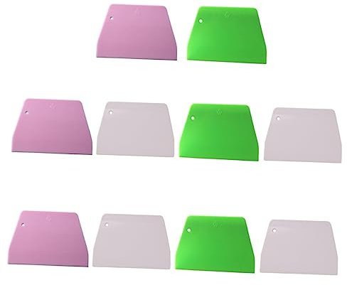 DOITOOL 10pezzi Raschietto Per Impasto in Plastica Pp Trapezoidale Utensil Cucina Per Cottura Al Forno Raschietto Per Crema Da Forno Tagliapasta Per Pane Torta e Pasticceria Facil Pulire r
