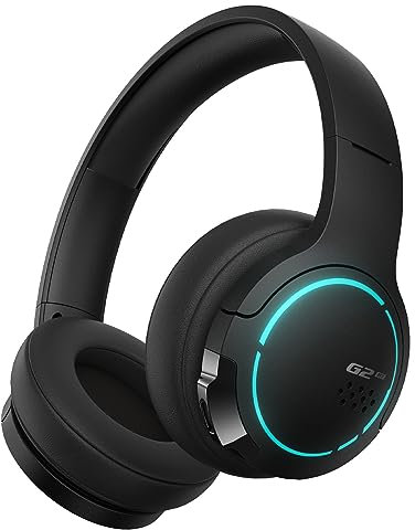 Edifier Hecate G2BT Gaming Headset, Casque sans Fil Bluetooth 5.2 avec diaphragme de 40 mm, Casque Supra-auriculaire léger avec réduction du Bruit et Protections d'oreilles Souples (Noir)