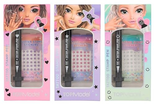 Depesche 1x TOPModel 12745 Tattoo Stift mit Strass Beauty and Me