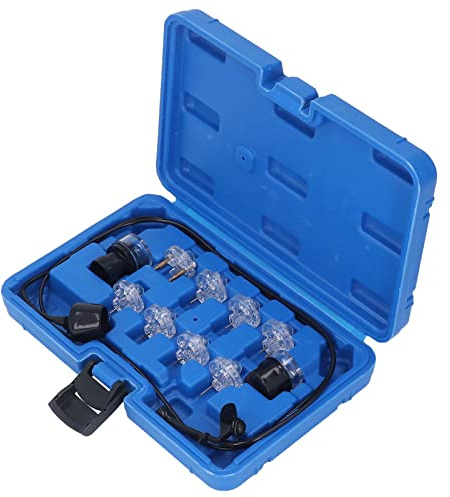 aqxreight Professionell Bränsleinjektortestsats med Noid Lights Diagnostikverktyg för GEO MULTITEC?2 11st Set med Förvaringsbox